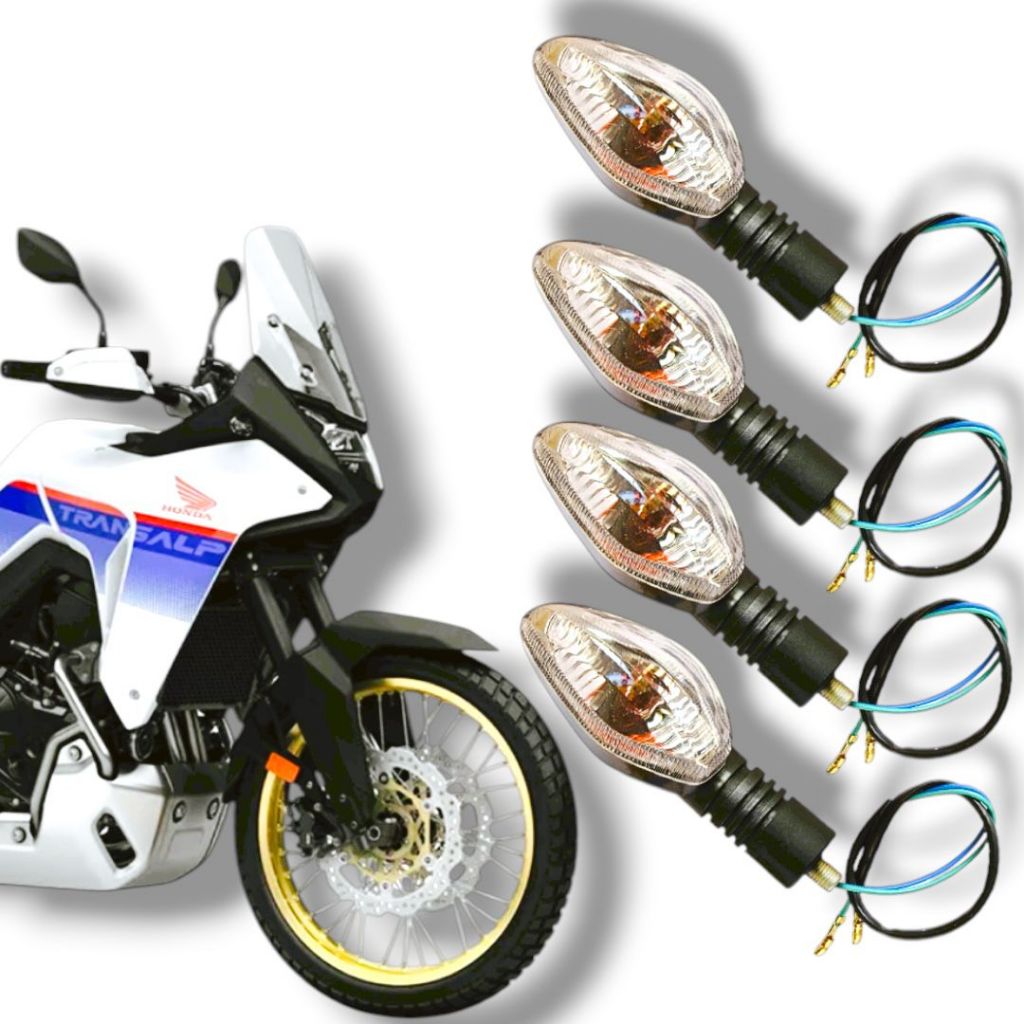 Kit 4 Piscas Seta Dianteira/traseira Honda Xl Transalp Todas