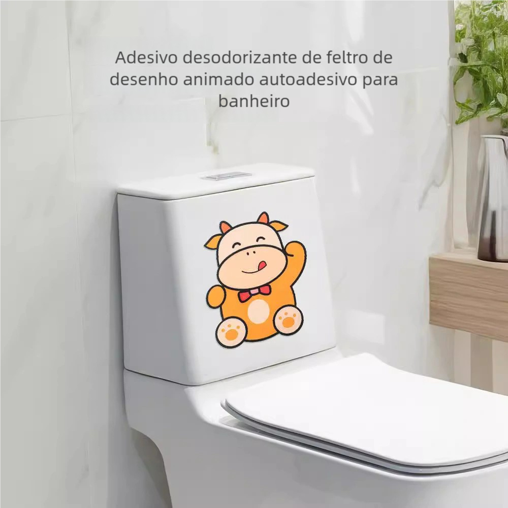 Adesivo aromático para banheiro: combate odor, ambiente agradável