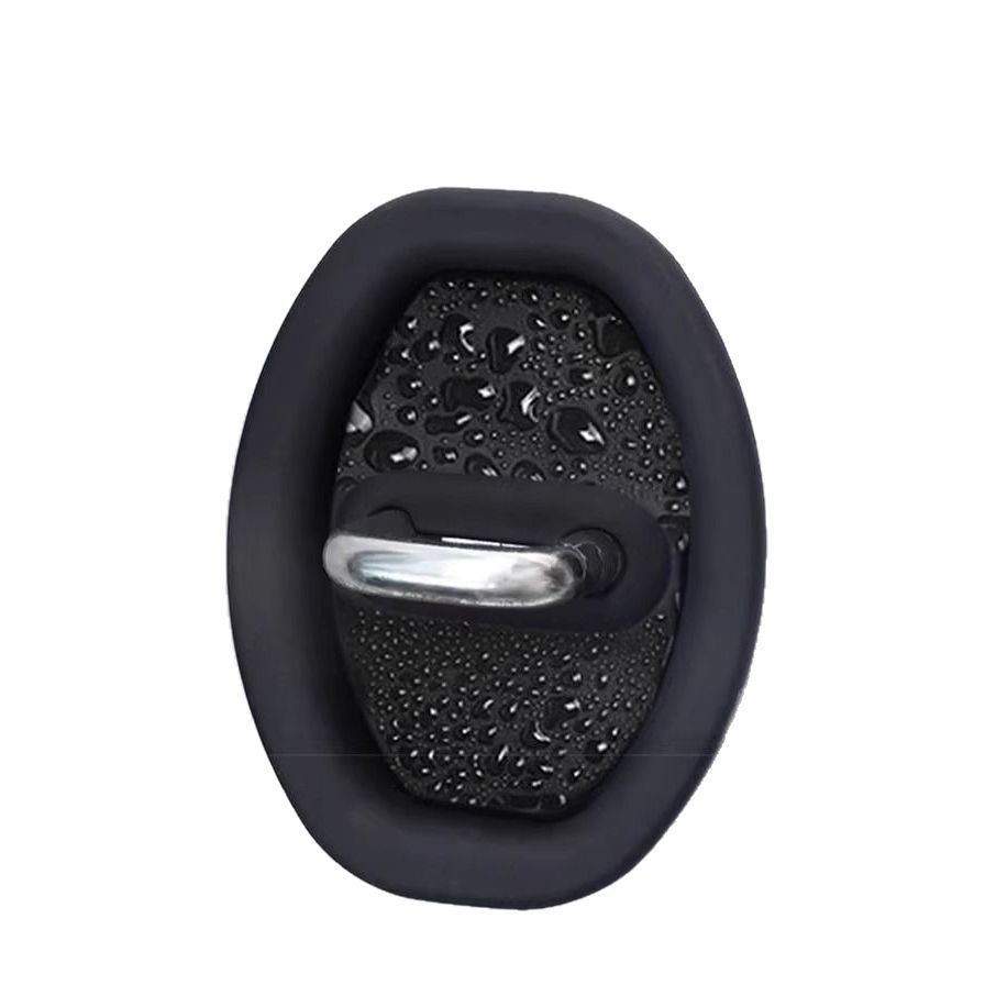 Amortecedor de Fechadura Porta Carro 4 Peças - Borracha Anti Impacto Universal