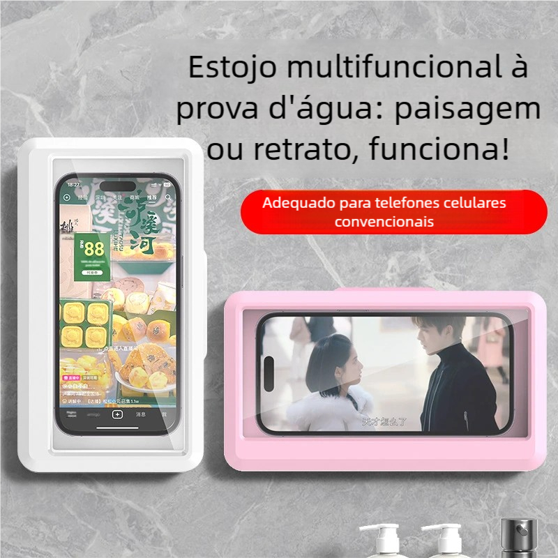 Chuveiro Suporte de Telefone 360° Rotativo