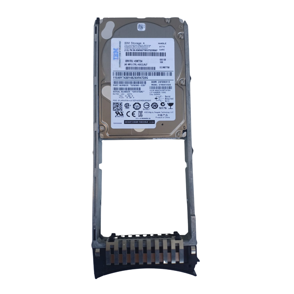 Hd Ibm Sas 2.5 600gb Fru 45w7734 St9600105ss 45w7734 98Y4961