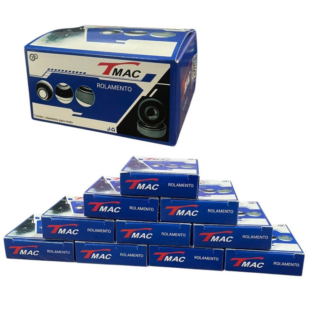 ROLAMENTO 6302 COM BLINDAGEM - 10 UNIDADES - TMAC