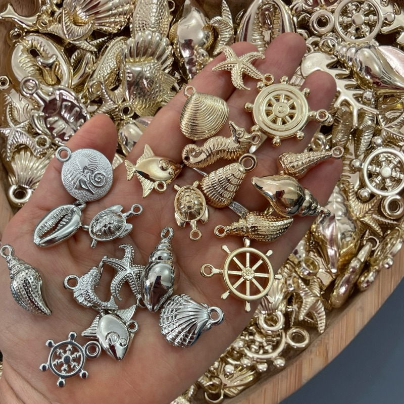 Pingentes em Abs bichos fundo do mar para artesanatos em geral em Oferta na Shopee