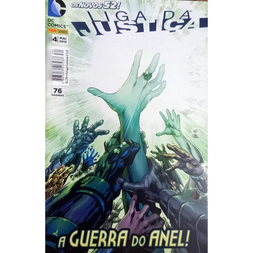 Hq DC Liga da Justiça 34 - A guerra do anel! - Os novos 52! - Panini Comics - 2015