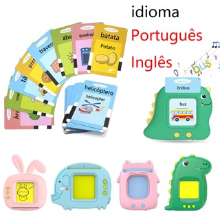 Pronúncia Máquina Cartões Aprendizagem Oral Educacional [Português e Inglês] em Oferta na Shopee
