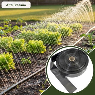 Mangueira Rolo 1" Santeno Perfurada Irrigação Jardim Gramado Horta em Oferta na Shopee