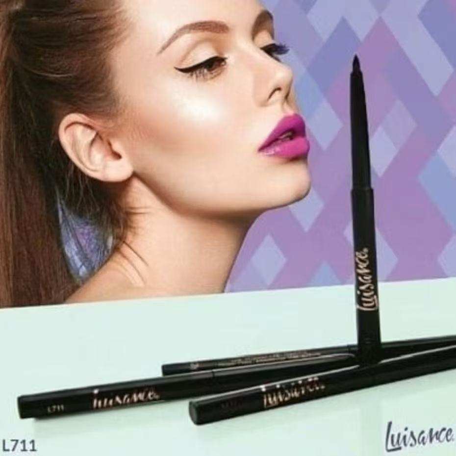 kit 3 pc Lápis Retrátil Delineador Soft Line Preto L-711 Luisance