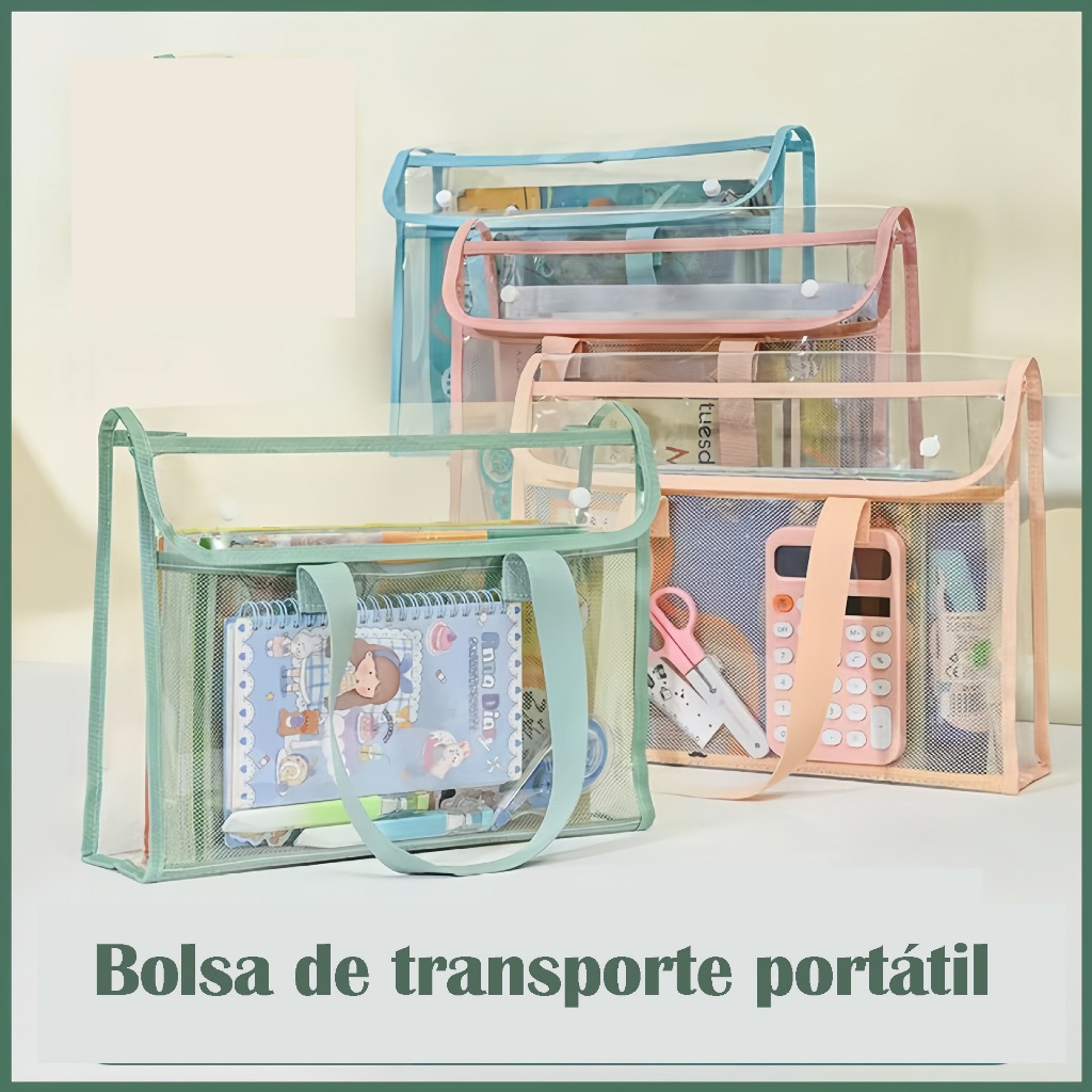 Pasta Organizadora e Portátil Estilo Bolsa Com duas Repartições e Expansível