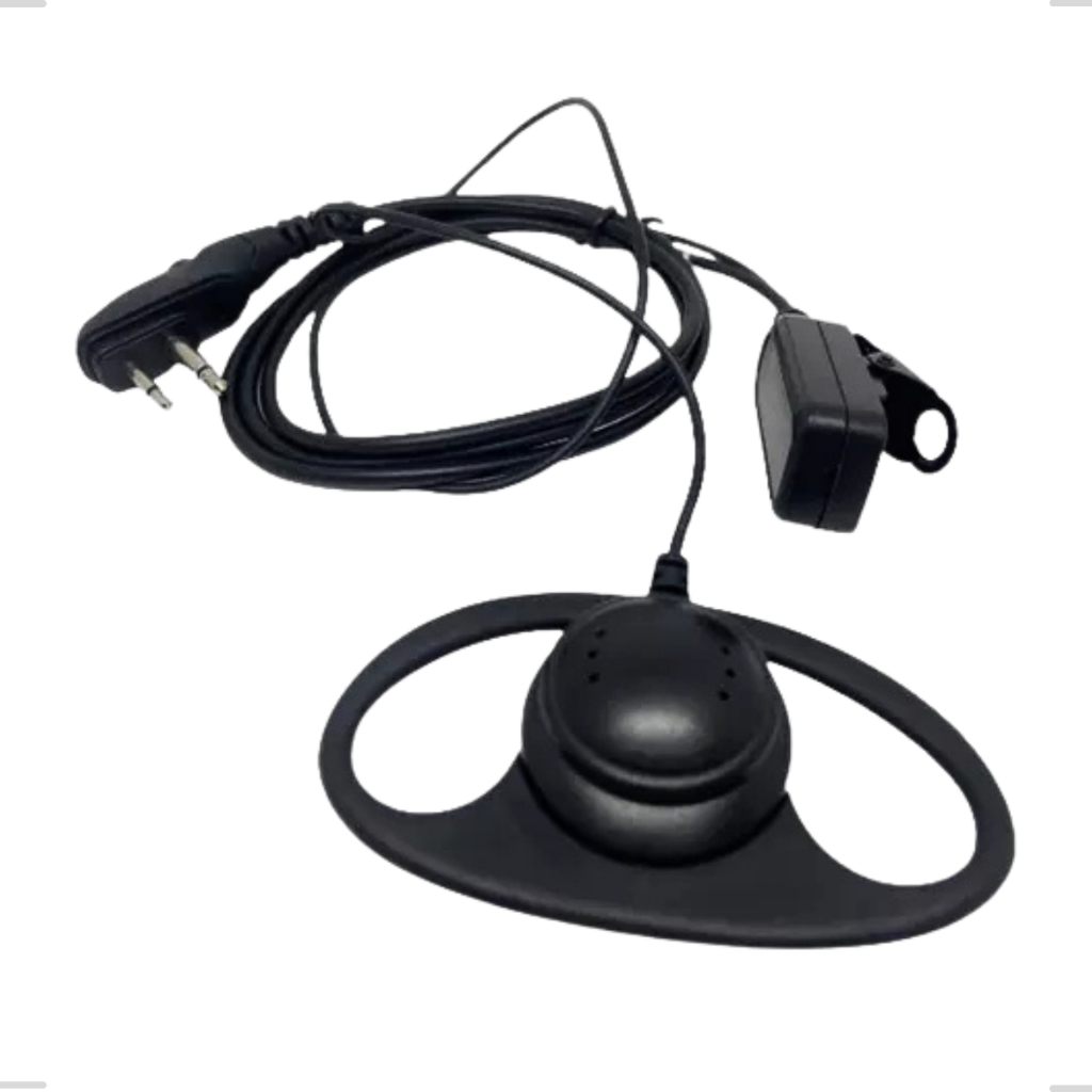 Headset Lapela Concha Com Microfone PTT Para Radio Comunicador EP 450 DEP 450 PRO 5150
