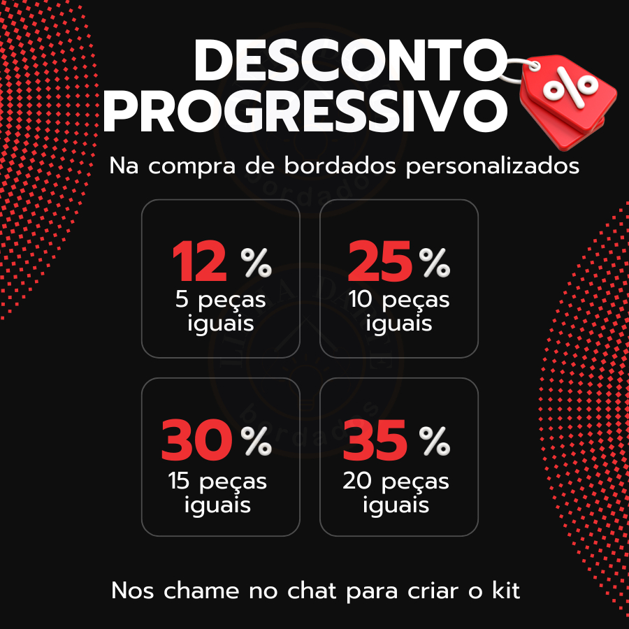 Patch Bordado Personalizado 8cm