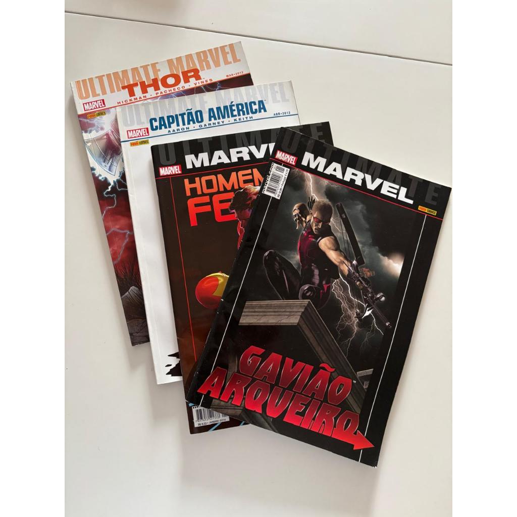 HQ Ultimate Marvel Especiais do Capitão América, Thor, Homem de Ferro e Gavião Arqueiro (4 edições)