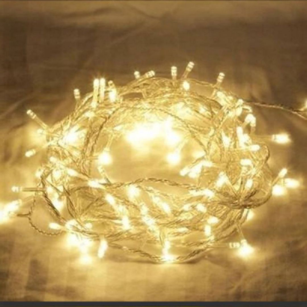 2 Pisca-pisca Natalino 1 Funçao Wincy 100 Leds 8m Branco Quente