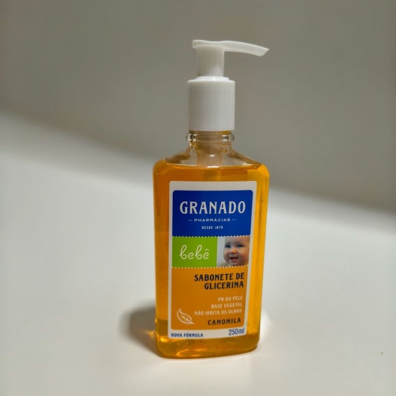 Sabonete Líquido Granado Bebê Camomila 250ml | Glicerina Vegetal | pH da Pele | Suave e Hipoalergênico
 em Oferta na Shopee