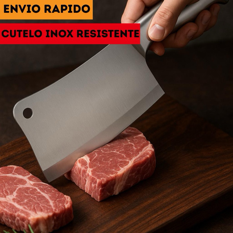 Cutelo Afiado Artesanal Com Cabo Maciço Cutelo Para Churrasco Cortar Osso Faca Tipo Cutelo Envio 24h