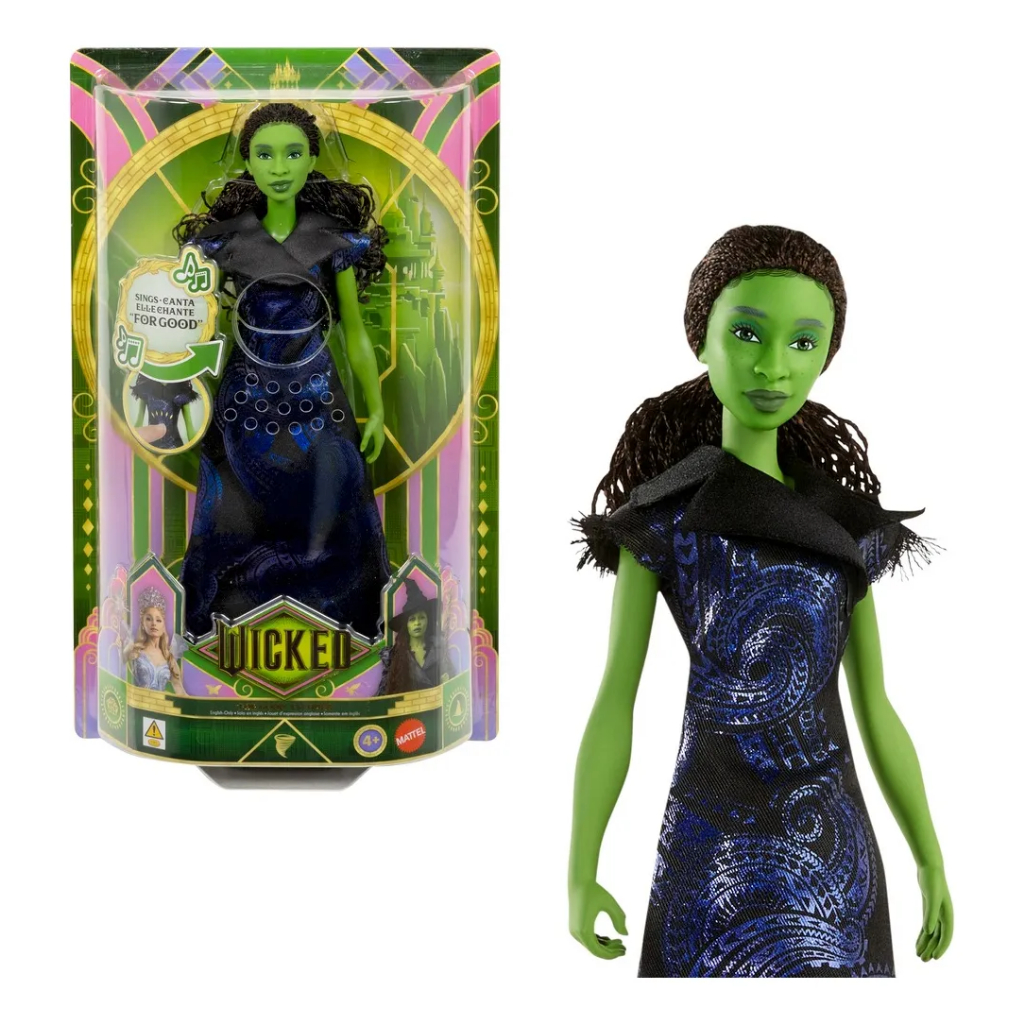 Boneca Elphaba Wicked: For Good, canta a música "For Good" - Mattel Jfm09 em Oferta na Shopee
