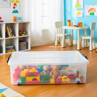 Container Plástico N°8 com Rodinhas 36 Litros Plasnew Organizador P375 em Oferta na Shopee