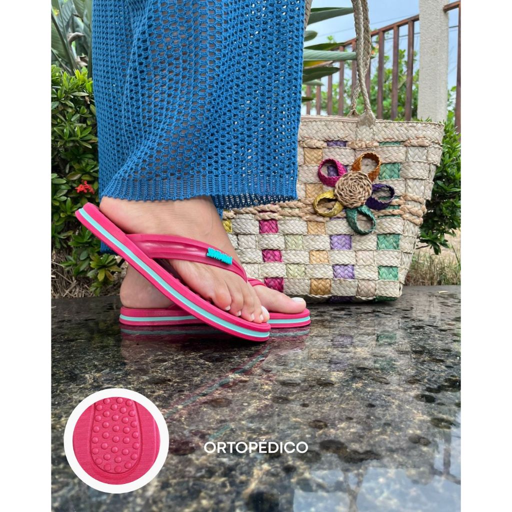 Chinelo Sandália Ortopédica Feminino Confort Antiaderente Macia e Confortável Envio Imediato