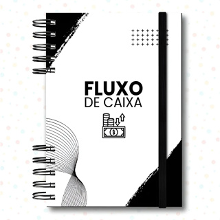 Caderneta Fluxo Caixa Caderno Controle Financeiro Empresa Semestral Livro Caixa Anotações em Oferta na Shopee
