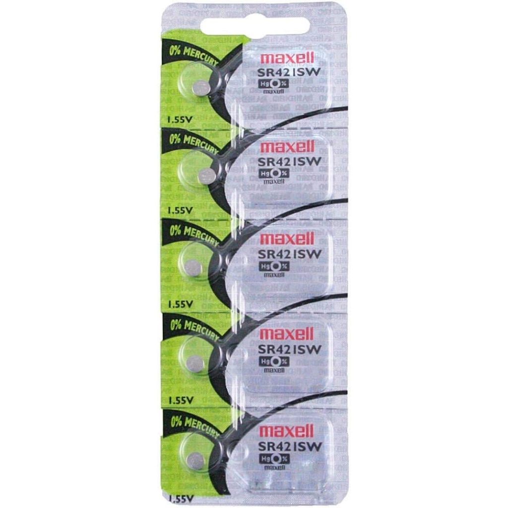 05 Bateria Relógio de pulso 348 SR421SW Maxell 01 Cartela 5 un