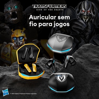 Fone Bluetooth Gamer Transformers TF-T10  | Bluetooth 5.3 | LED RGB | Baixa Latência para Jogos em Oferta na Shopee