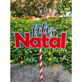 Topo Personalizado/Topo de Bolo de Natal/Decoração Natal/Topo Feliz Natal/Feliz Natal/Natal/Topo de Bolo