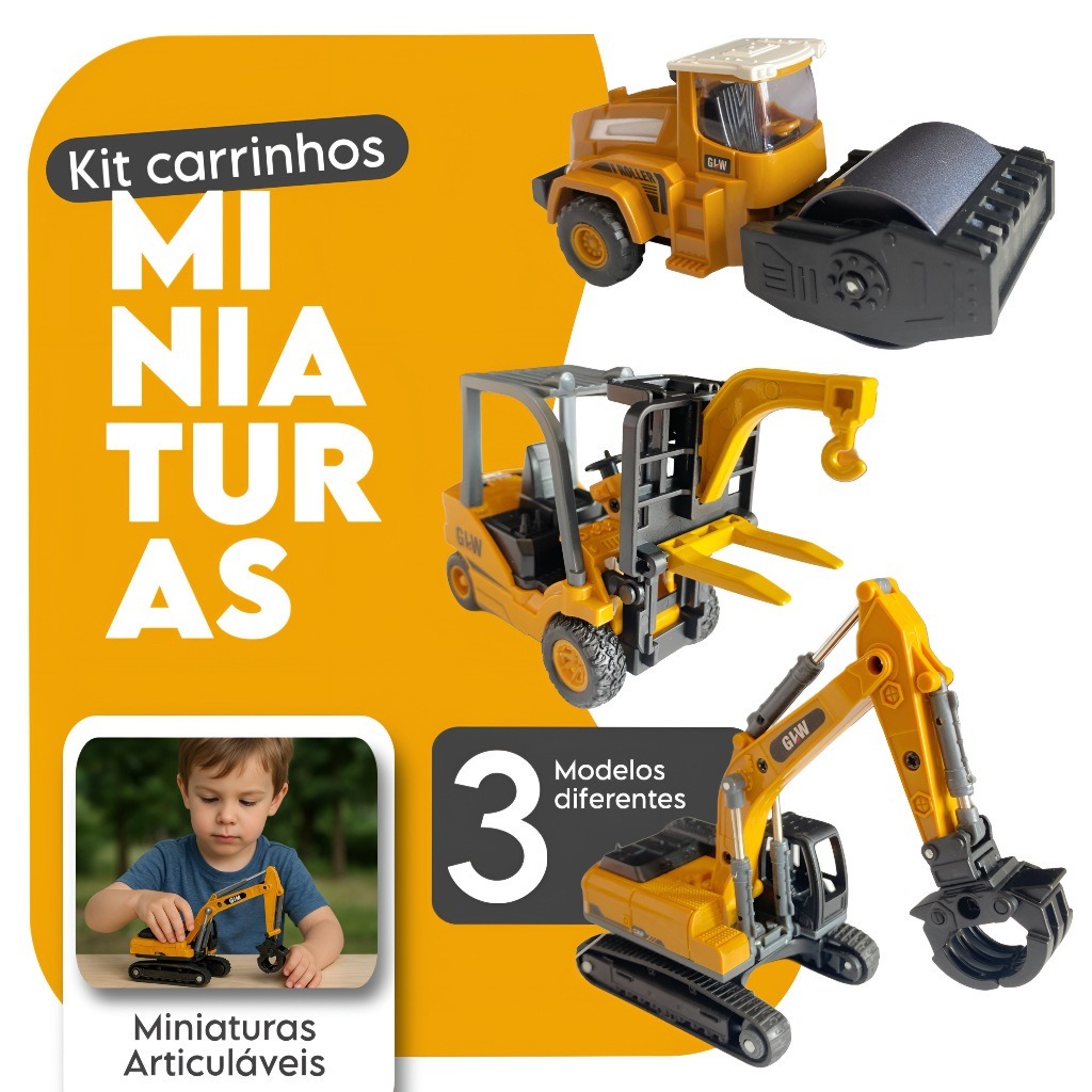 Escavadeira Rolo Compressor Empilhadeira Escavadeira de Esteira Miniatura Premium Coleção 1:70 1:32 1:55