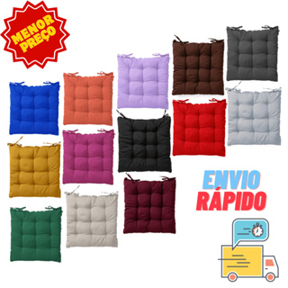 Almofada Assento Futon Oxford Liso 40cm x 40cm - Diversas Cores em Oferta na Shopee