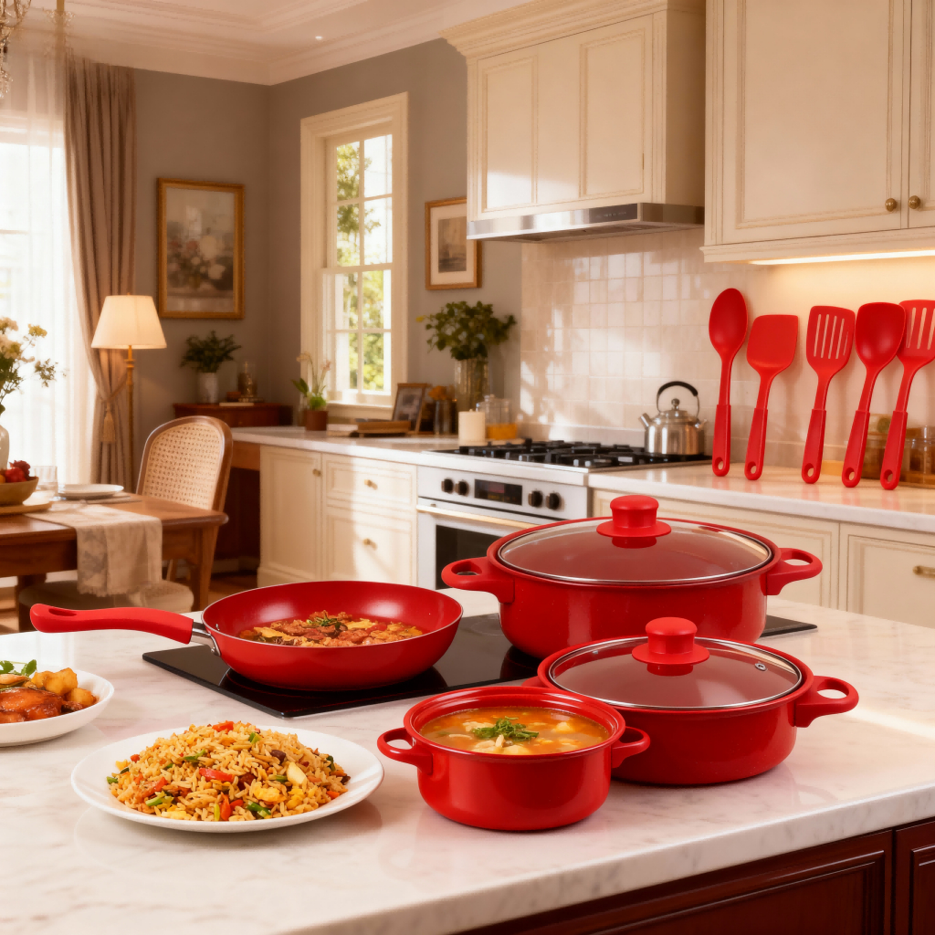 Jogo De Panelas Antiaderente kit 13 Conjunto Peças Teflon Várias Cores