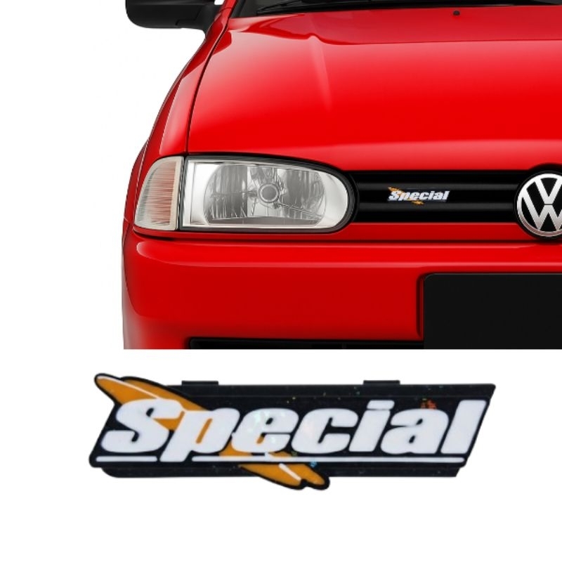 Emblema Special para Grade Gol Bola G2 com Suporte Acessório Automotivo em Oferta na Shopee