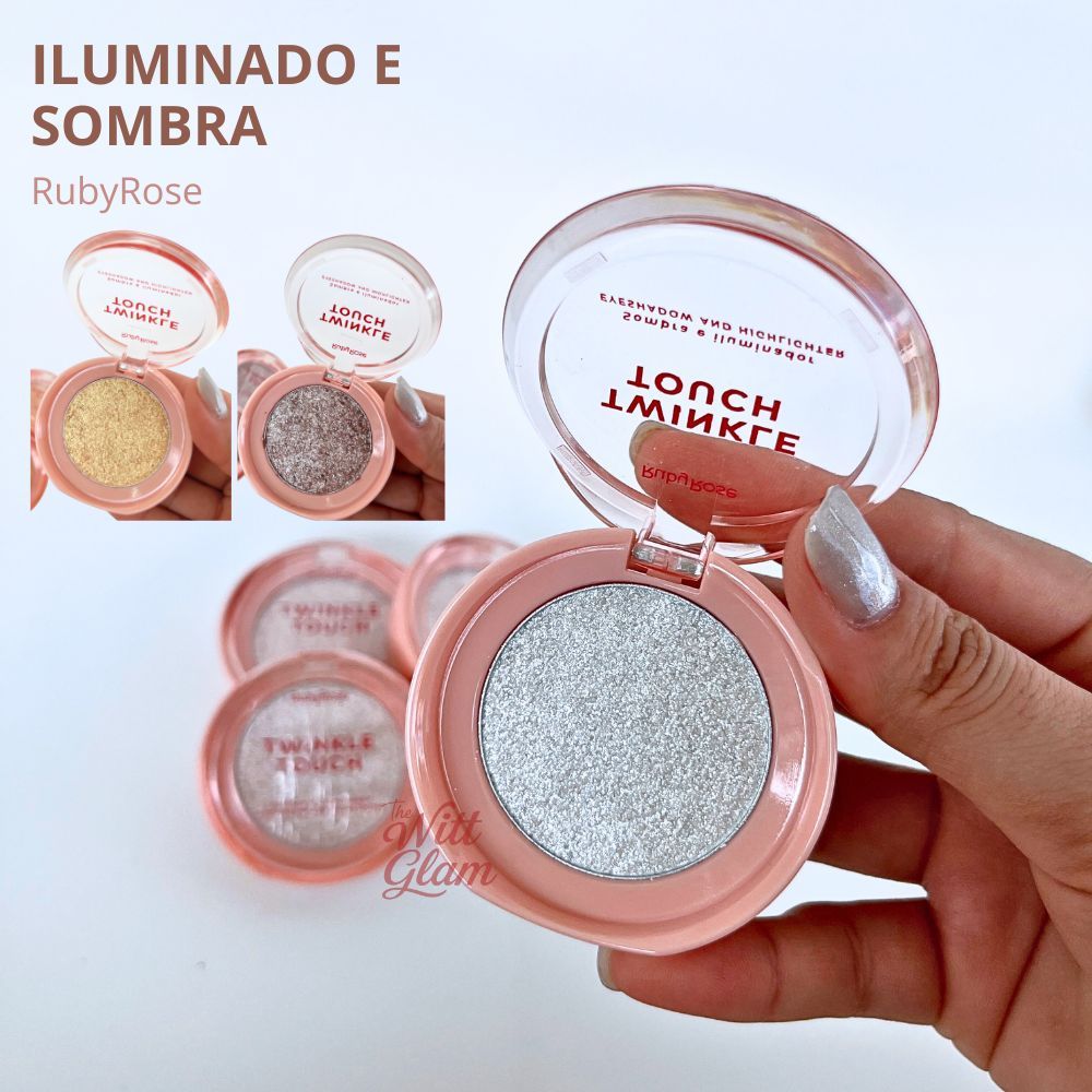 Iluminador Ruby Rose Ultra Pigmentado Twinkle Touch em Oferta na Shopee