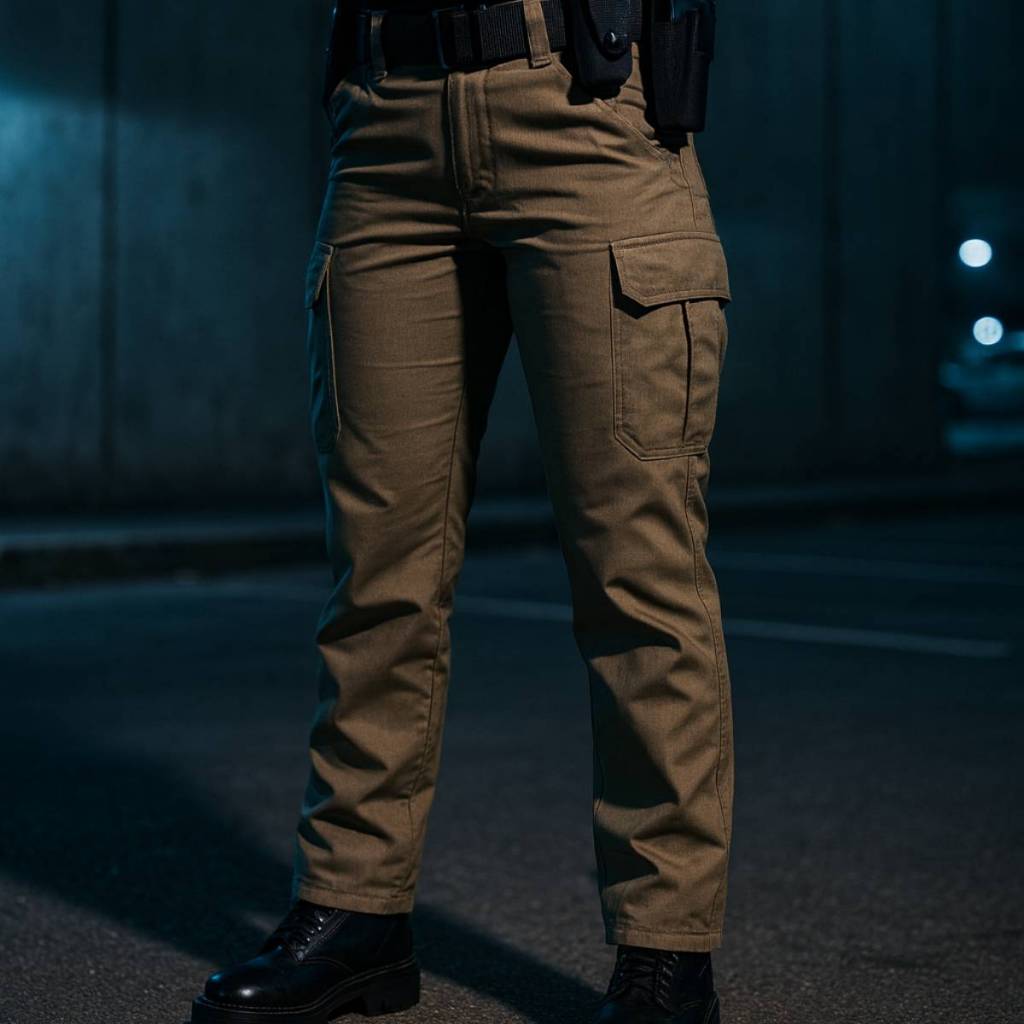 Calça Cargo Feminina Rip Stop Segurança Vigilante Noturno Tática resistente Militar Ripstop