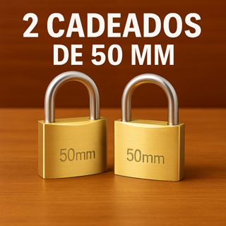 2 Cadeado 50mm Reforçado de Alta Segurança Tamanho Medio Com 3 Chaves em Oferta na Shopee