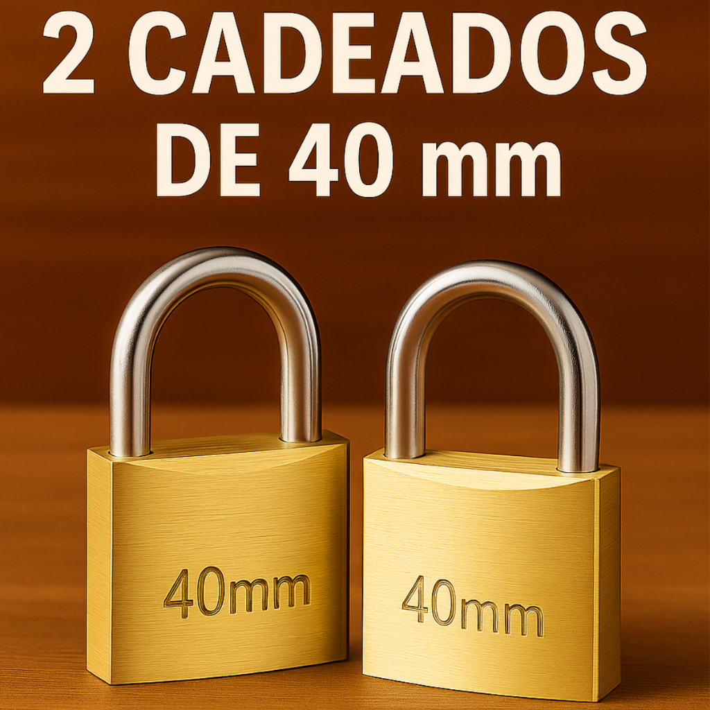 2 Cadeado 40mm Reforçado de Alta Segurança Tamanho Médio Com 3 Chaves em Oferta na Shopee