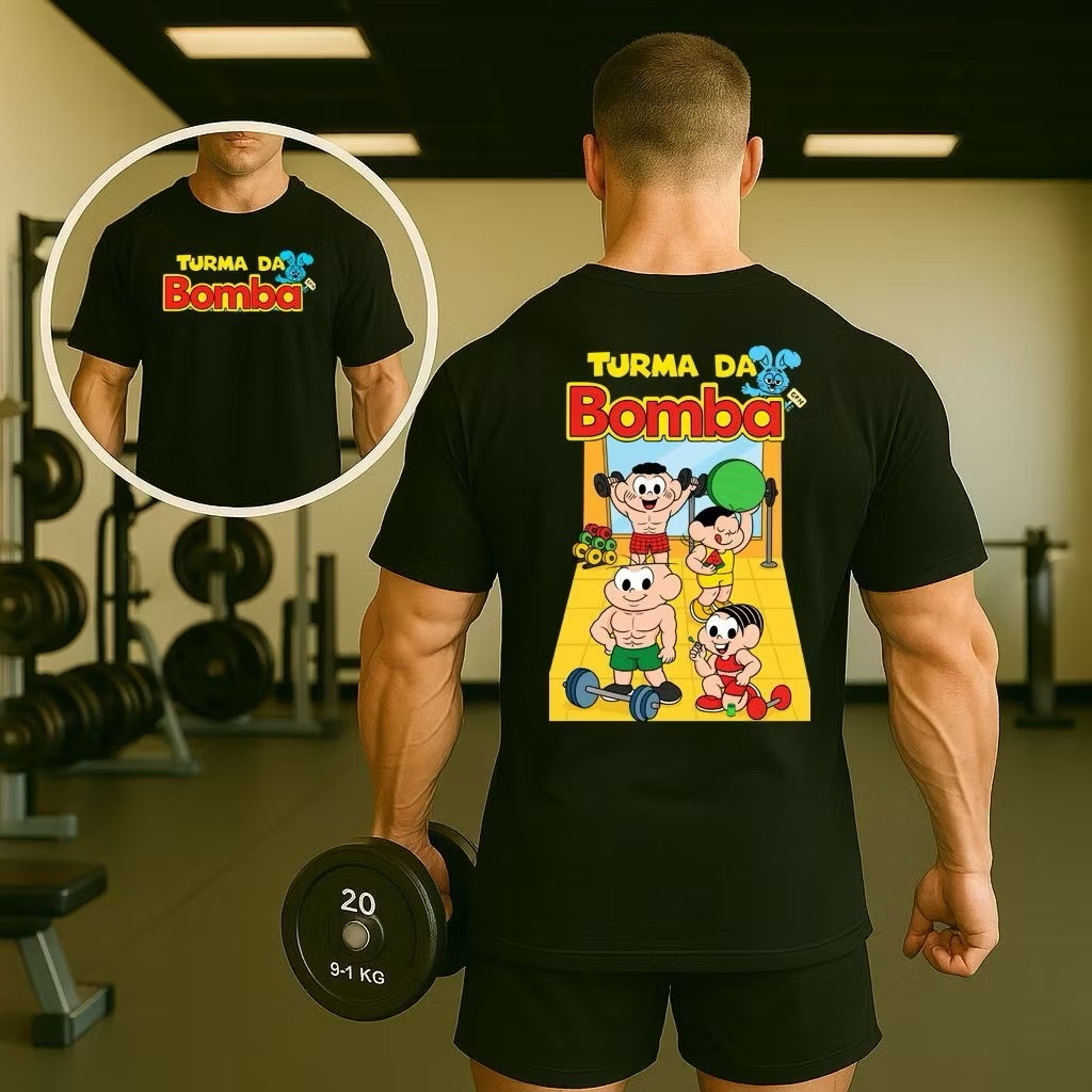 Camiseta Masculina 100% algodão Estilo Casual Caimento Perfeito no corpo tecido leve Confortável