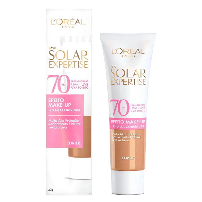 Protetor Solar L'oréal Cor 3.0 Paris Expertise Efeito Make-up Fps70  30g