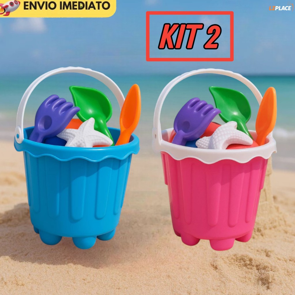 Baldinho de Praia Kit Balde Praia Castelinho Areia Infantil Completo Brinquedo Crianca em Oferta na Shopee