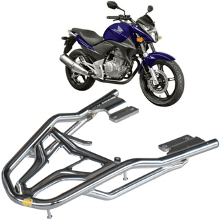 BAGAGEIRO SUPORTE BAU CB 300R 2009 A 2015 REFORÇADO CURTO CROMADO MA ACESSÓRIOS em Oferta na Shopee