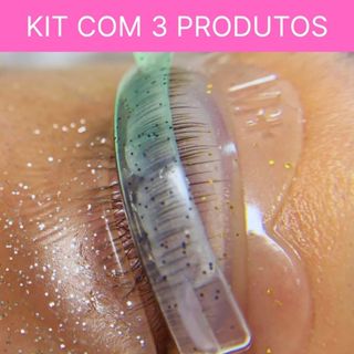 Kit Molde Snow Shine + Lacinhos e Fitinhas de Oclusão + Pad Cílios Inferiores para Lash Lifting em Oferta na Shopee