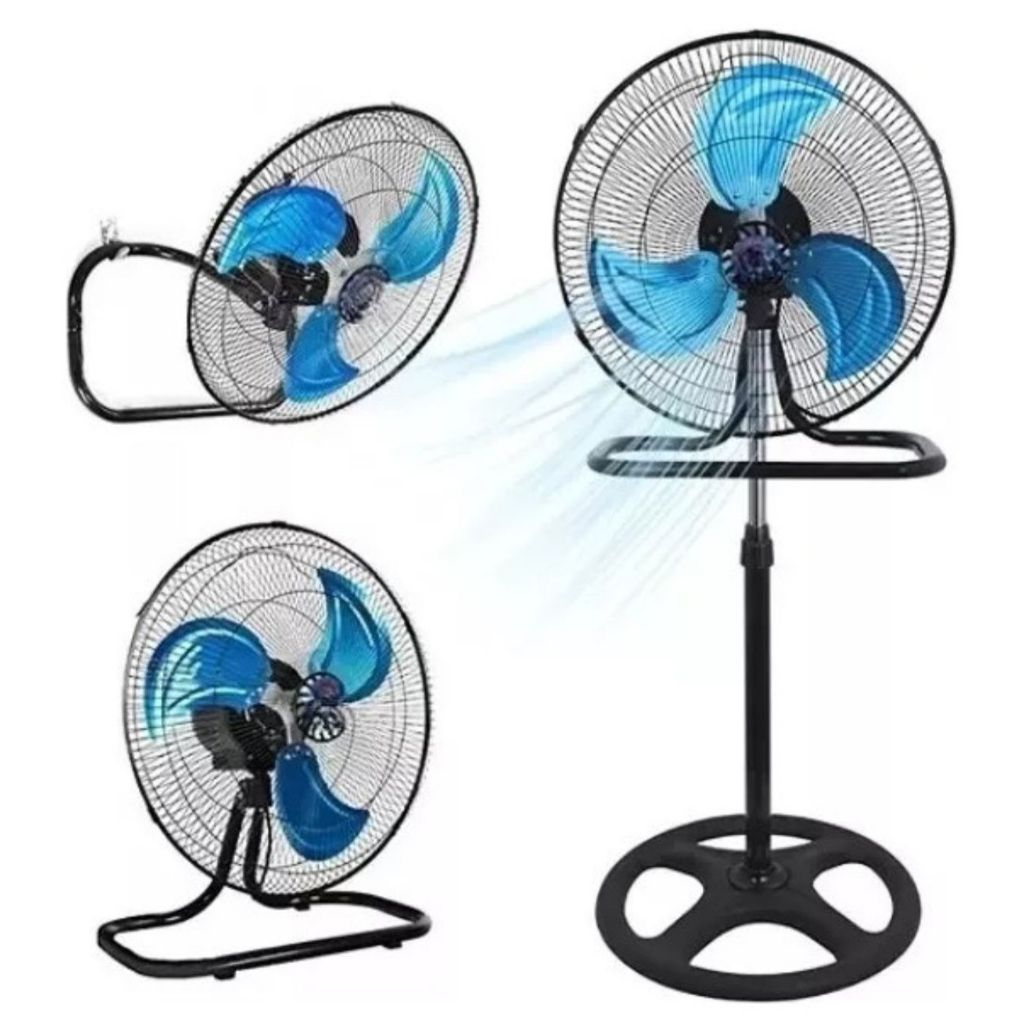 VENTILADOR DE CHAO COLUNA FORTE SILENCIOSO TURBO COLUNA PEDESTAL 3 VELOCIDADES ELICE GRADE METAL