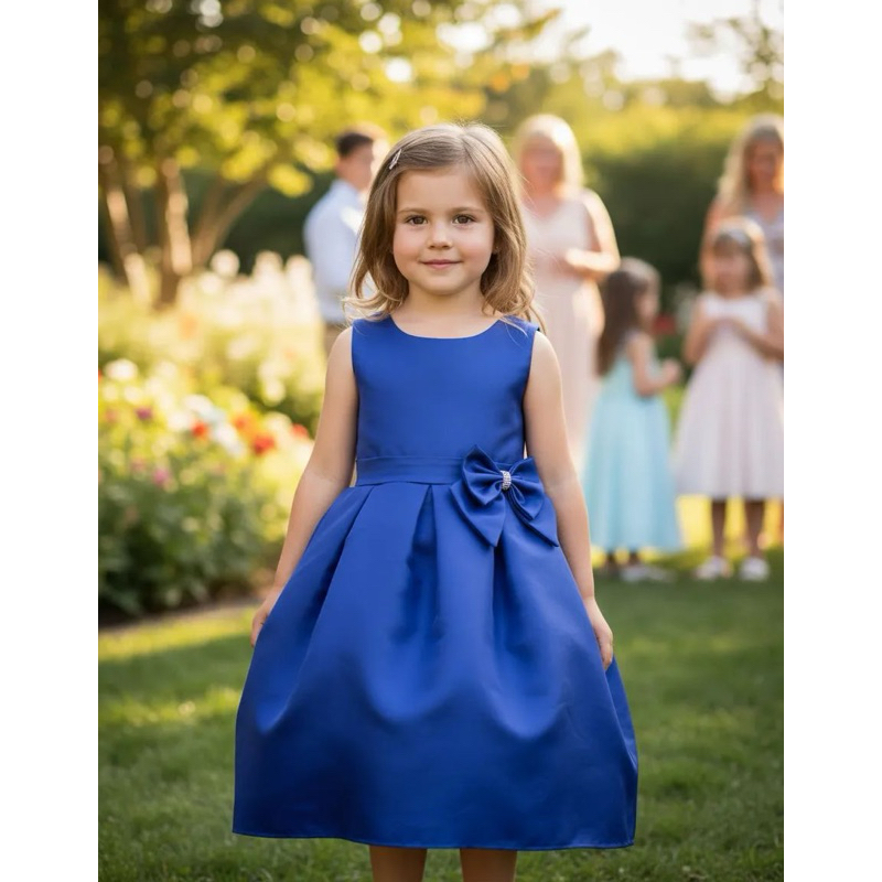 Vestido Infantil Festa Luxo Formatura Natal Batizado Aniversário Várias Cores em Oferta na Shopee