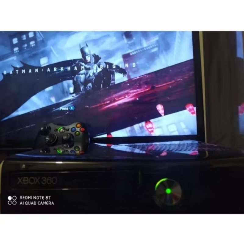 console Xbox 360 super slim original desbloqueado com 8 jogos completo xbox slim