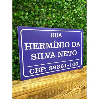 Placa de endereço, letras grandes, fácil leitura, resistente a sol e chuva em Oferta na Shopee