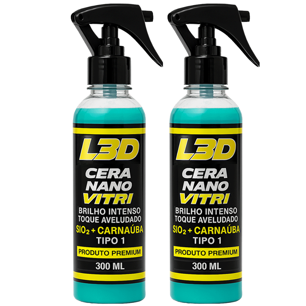 Kit 2x Cera Cristalizadora e Vitrificadora 300ml – Brilho Espelhado + Proteção em Oferta na Shopee
