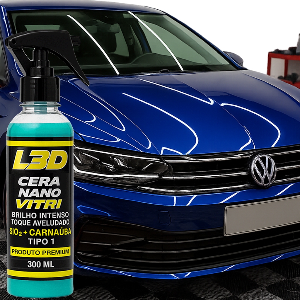 Cera Vitrificadora e Cristalizadora 300ml – Brilho Espelhado + Proteção em Oferta na Shopee