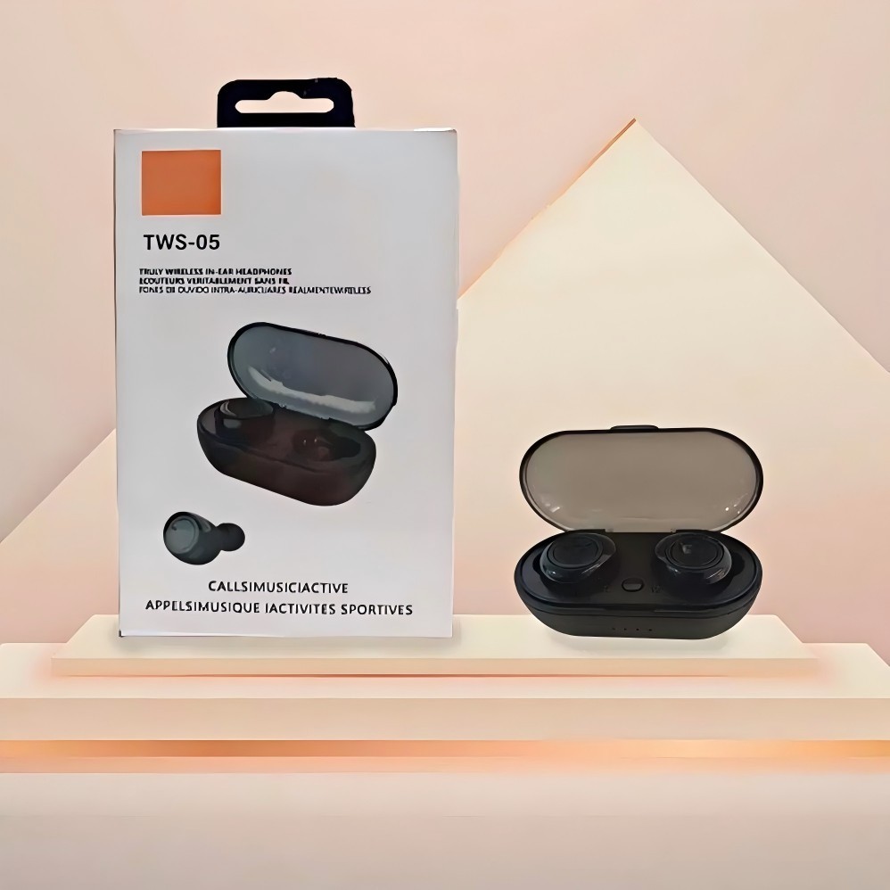 Fone Tws 5 Bluetooth sem fio headfone headset em Oferta na Shopee