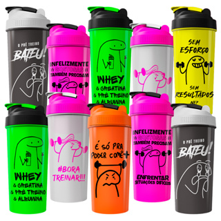 Kit 10 Coqueteleiras Memes Garrafas De Academia Shaker 600ml em Oferta na Shopee