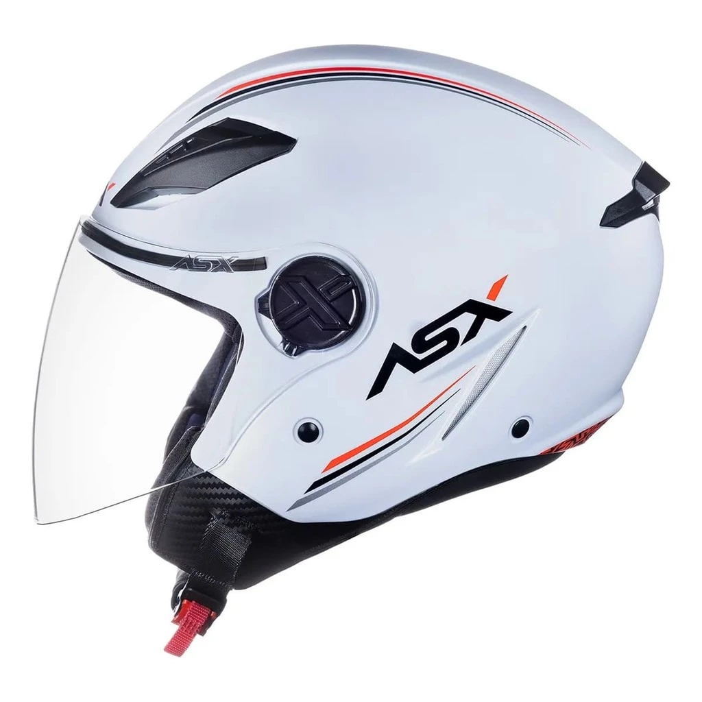 Capacete ASX City Air Solid Moto Aberto Viseira Retrátil em Oferta na Shopee