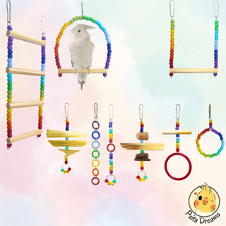 Kit de Brinquedos Degrade, Brinquedos, calopsita, agapornis, periquito, aves, brinquedo em Oferta na Shopee