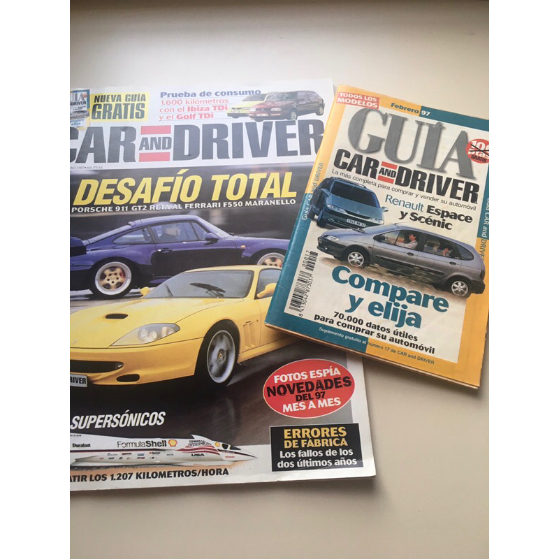 Revista Car and Driver da Espanha de 1997