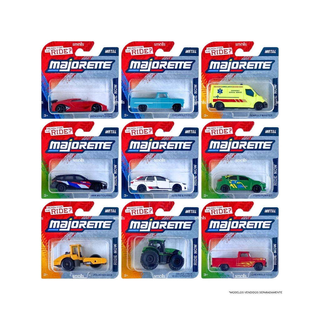 Majorette Street Cars - Carrinho Miniatura - À Escolha - 1:64
